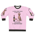 Weimaraner and Wine Funny Dog Mom Sweatshirt