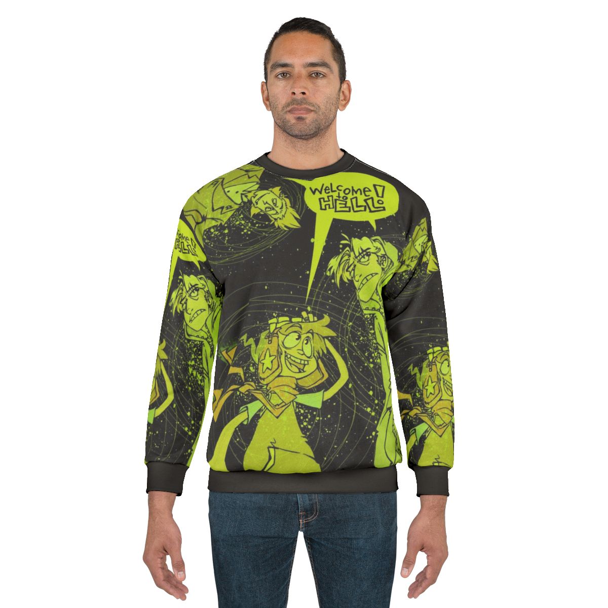 Welcome to Hell Kickstarter Poster Design Horror Sweatshirt