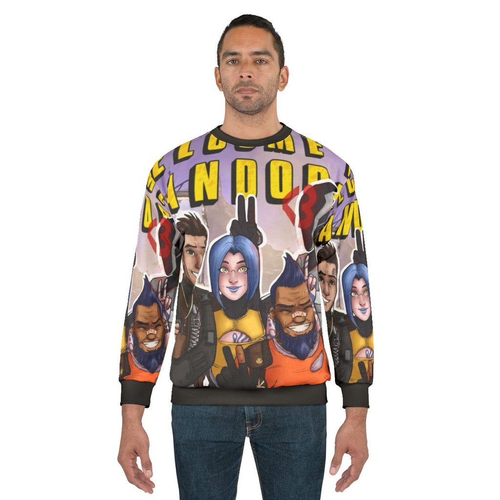 Pandora Borderlands Sweatshirt featuring Zer0, Maya, Axton, and Salvador