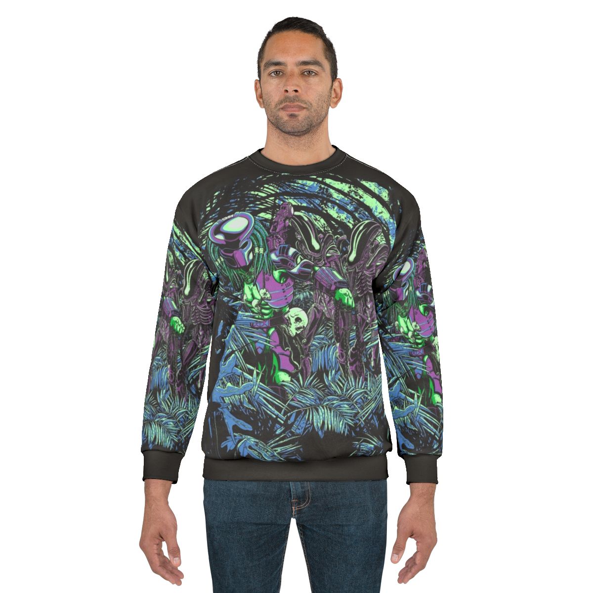 Neon Jungle Alien vs Predator Sweatshirt