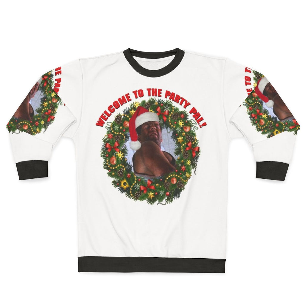 Die Hard "Welcome to the Party Pal" Retro 80s Christmas Sweatshirt