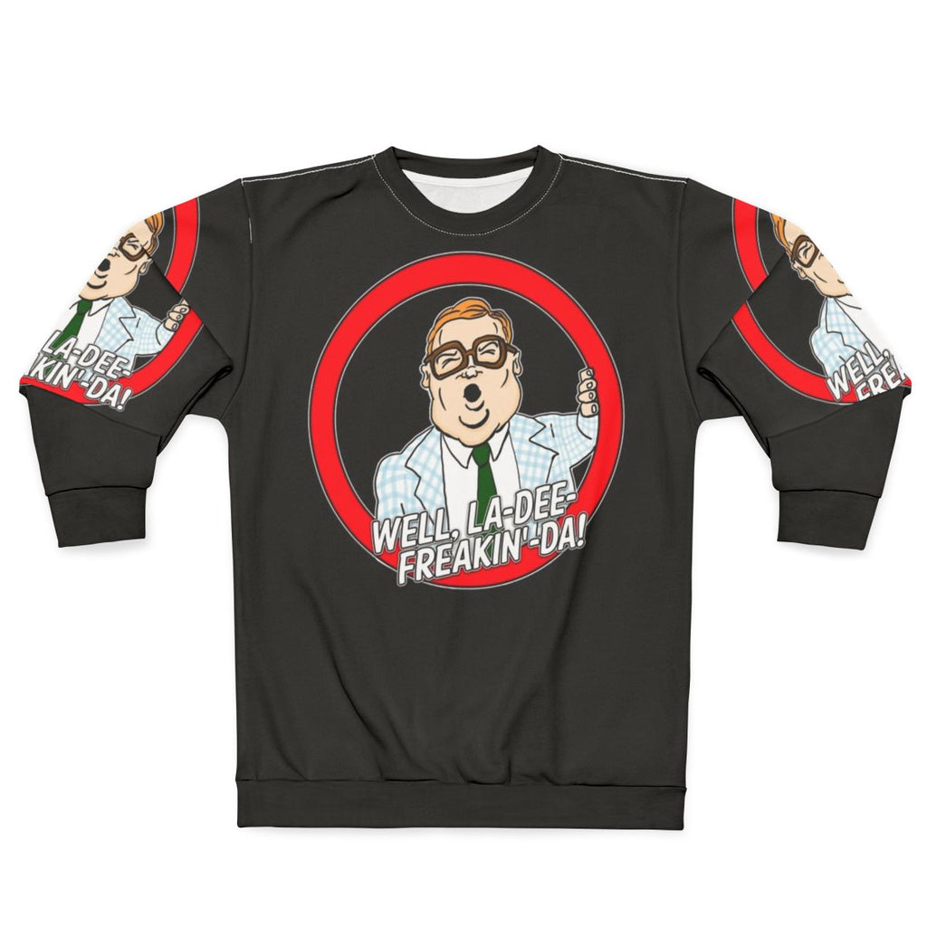 Motivational speaker Chris Farley "fat person" comedy sweatshirt
