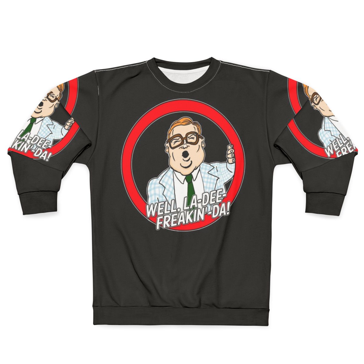Motivational speaker Chris Farley "fat person" comedy sweatshirt