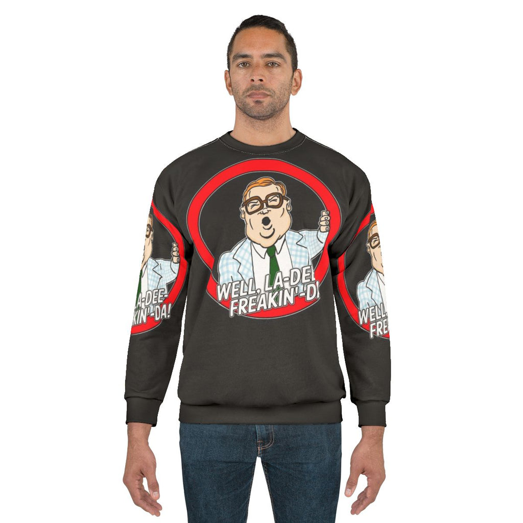 Motivational speaker Chris Farley "fat person" comedy sweatshirt