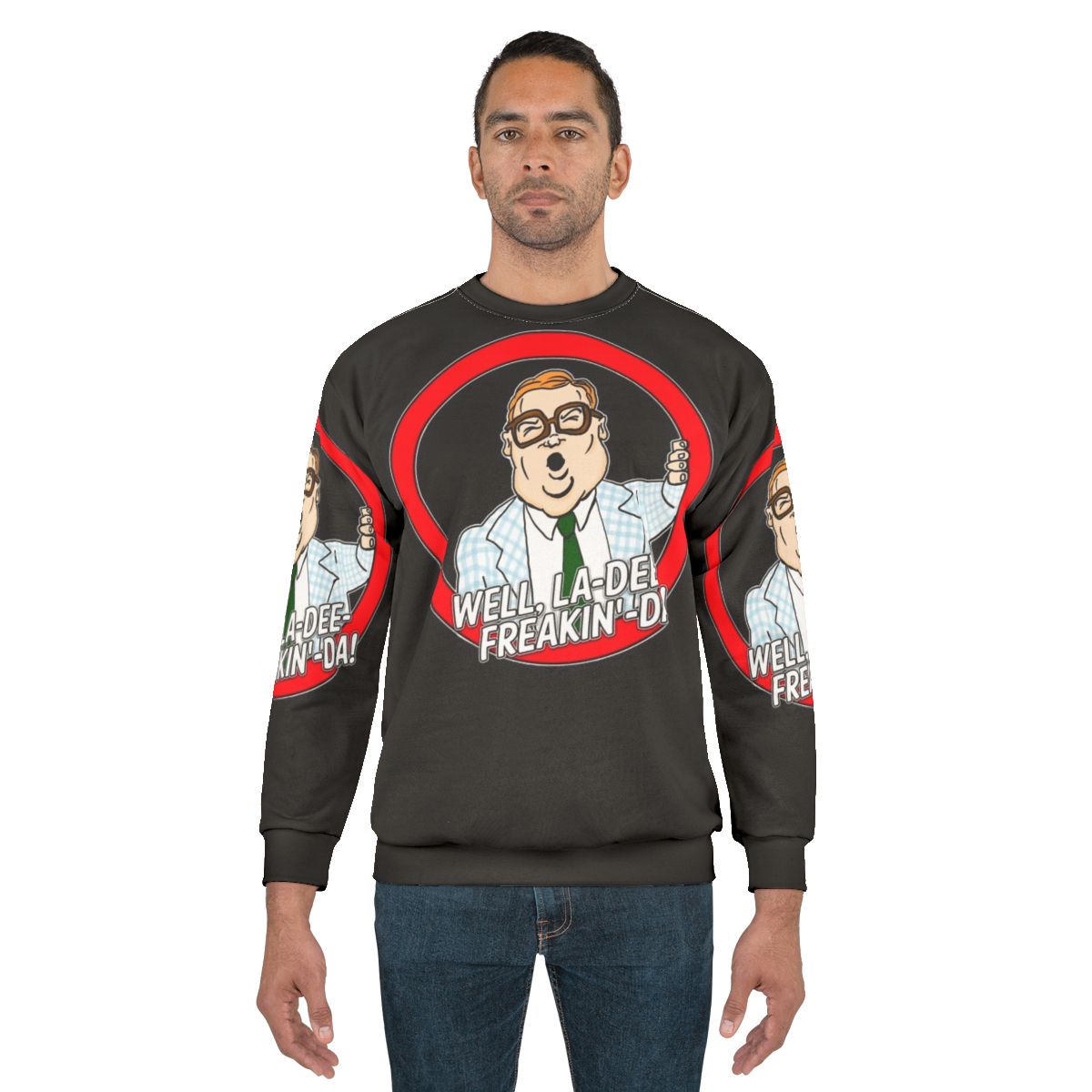 Motivational speaker Chris Farley "fat person" comedy sweatshirt