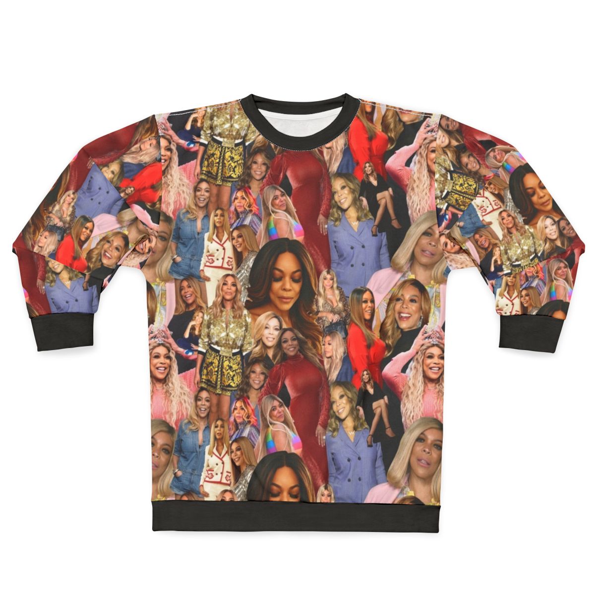 Wendy Williams Celebrity Sweatshirt with Repetitive Pattern