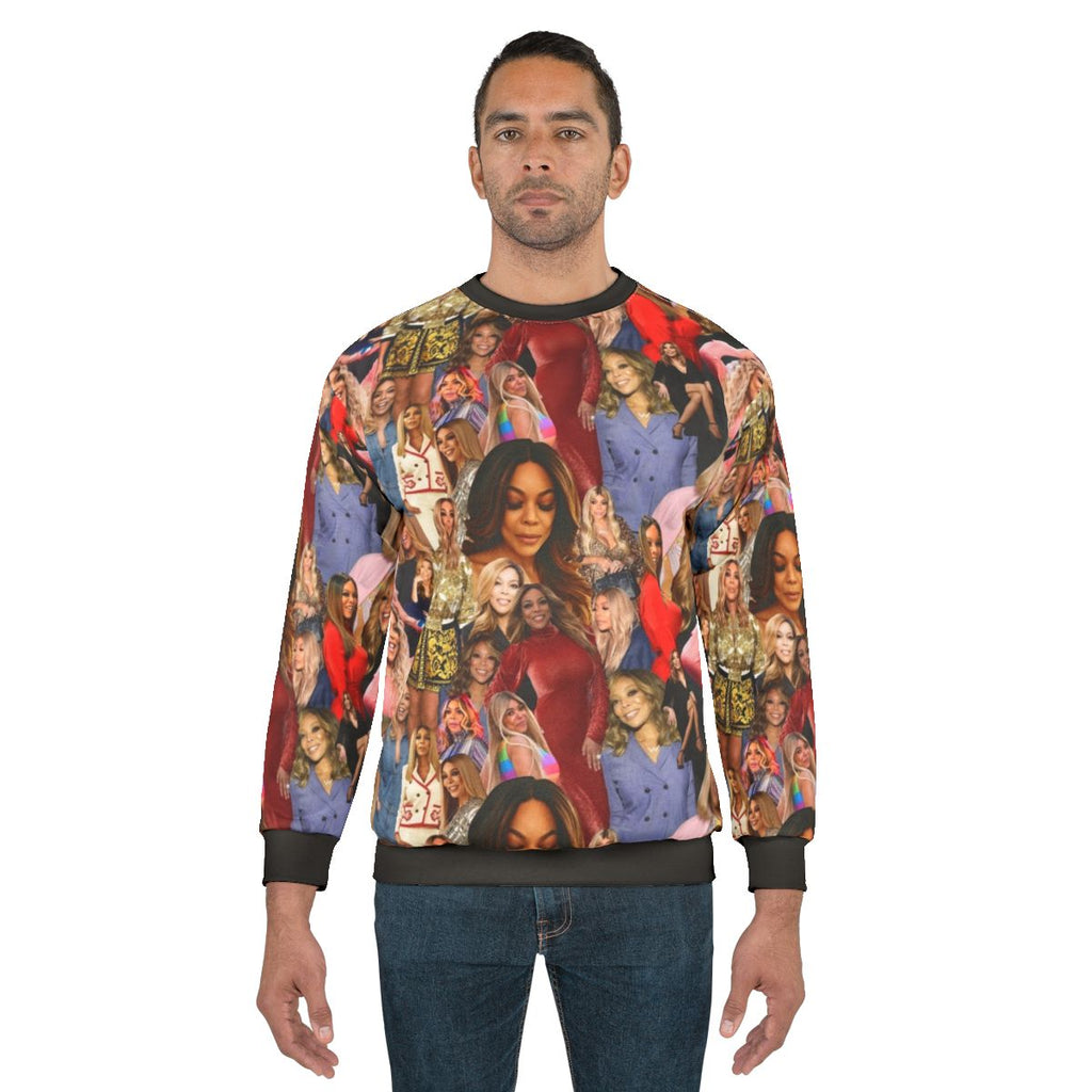 Wendy Williams Celebrity Sweatshirt with Repetitive Pattern