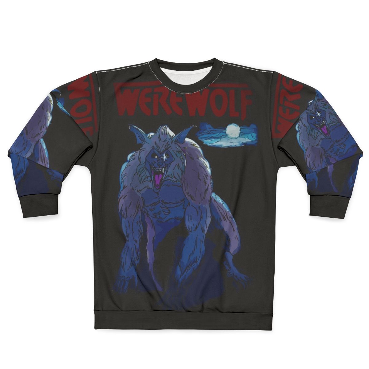 Retro Werewolf 1987 Monster Sweatshirt