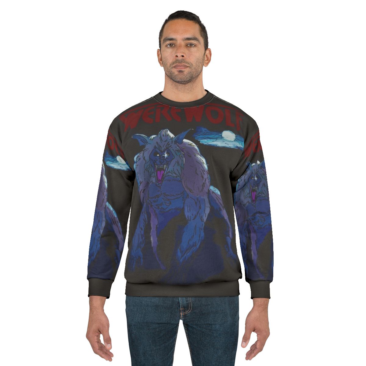 Retro Werewolf 1987 Monster Sweatshirt
