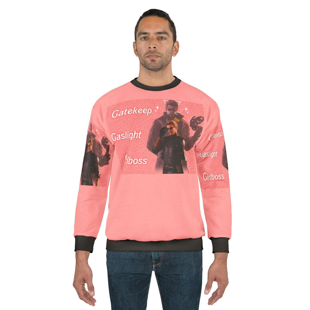 Albert Wesker Resident Evil Gaslight Gatekeep Girlboss Sweatshirt