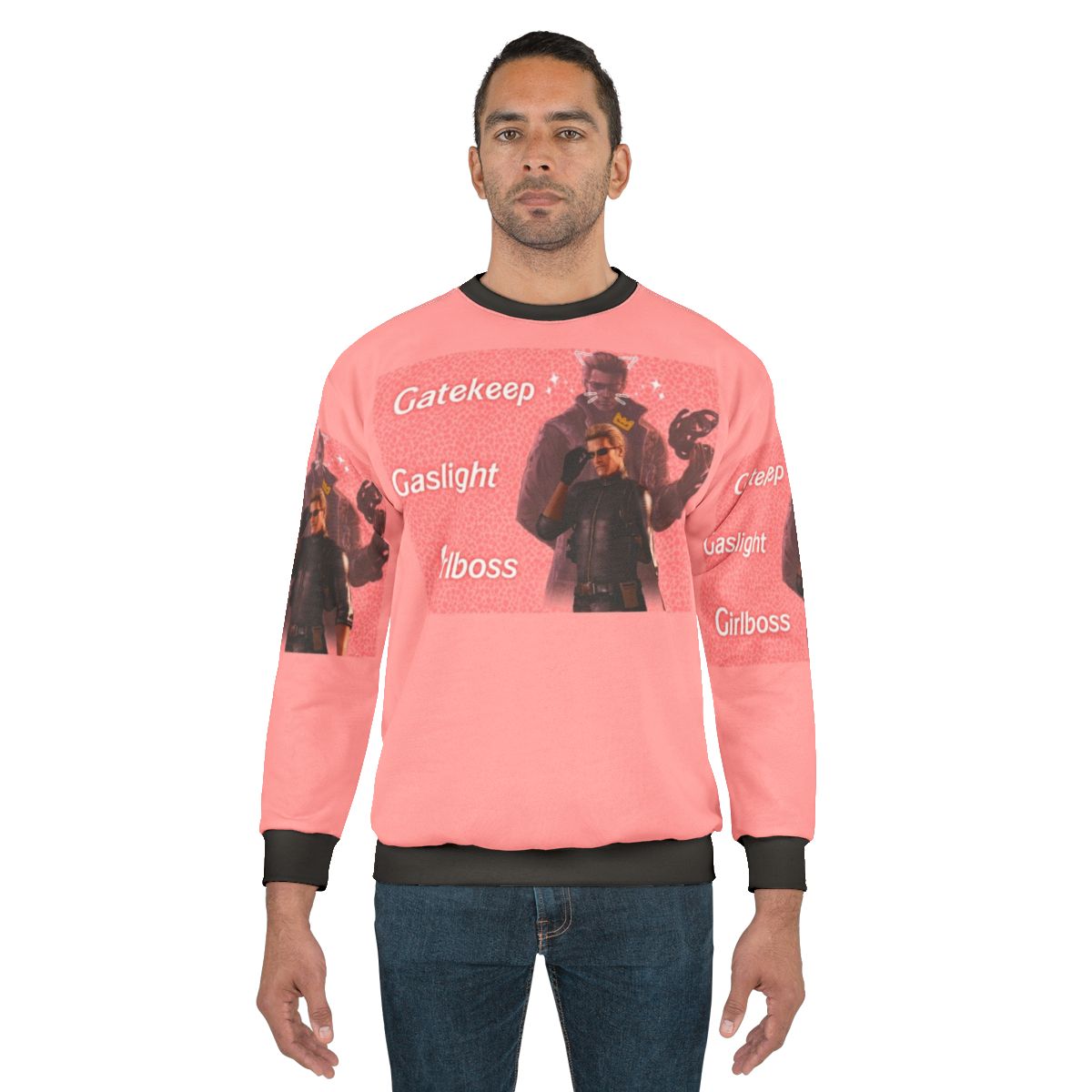 Albert Wesker Resident Evil Gaslight Gatekeep Girlboss Sweatshirt