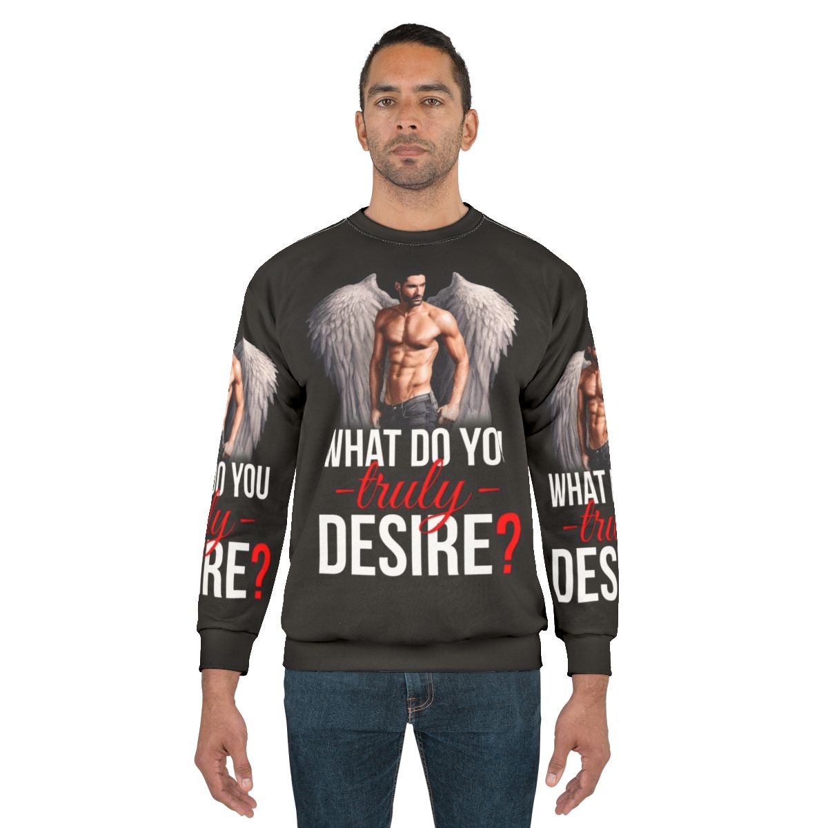 Desire Sweatshirt with Lucifer Morningstar Design