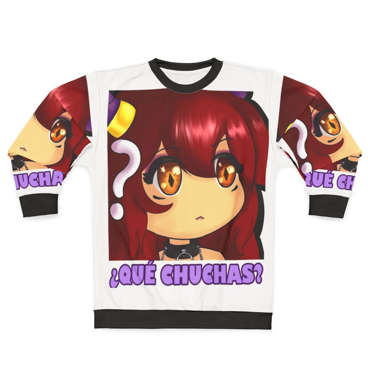 Yuro anime girl "What The Hell?" sweatshirt