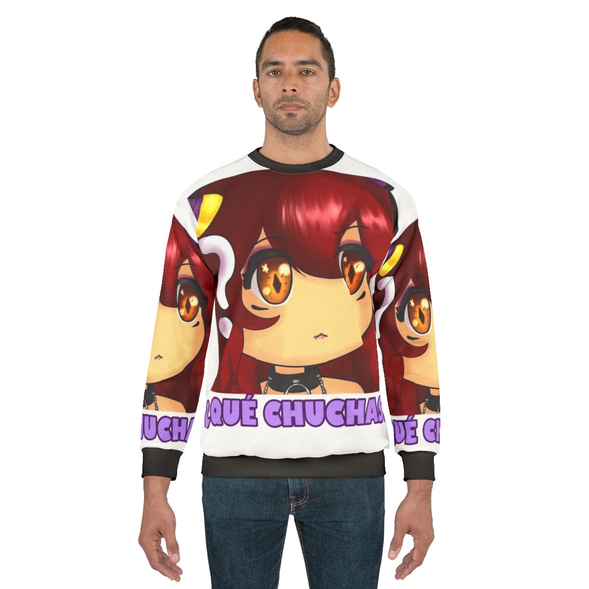 Yuro anime girl "What The Hell?" sweatshirt