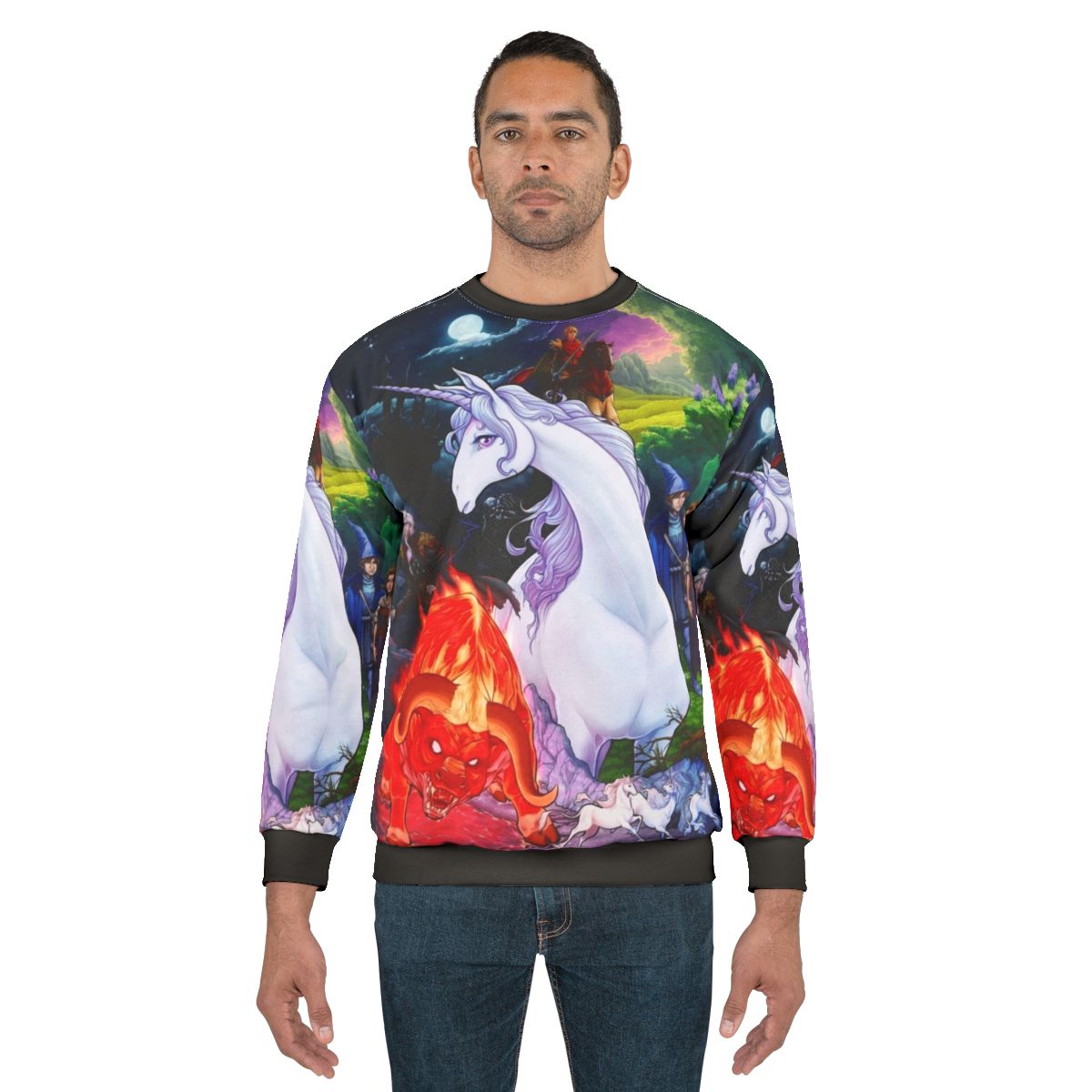 The Last Unicorn "When Men Are Fairy Tales" Fantasy Sweatshirt
