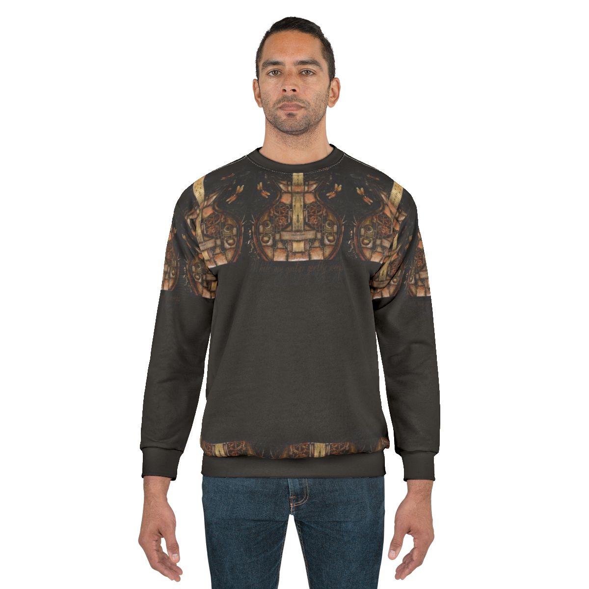 While My Guitar Gently Weeps Steampunk Grunge Sweatshirt