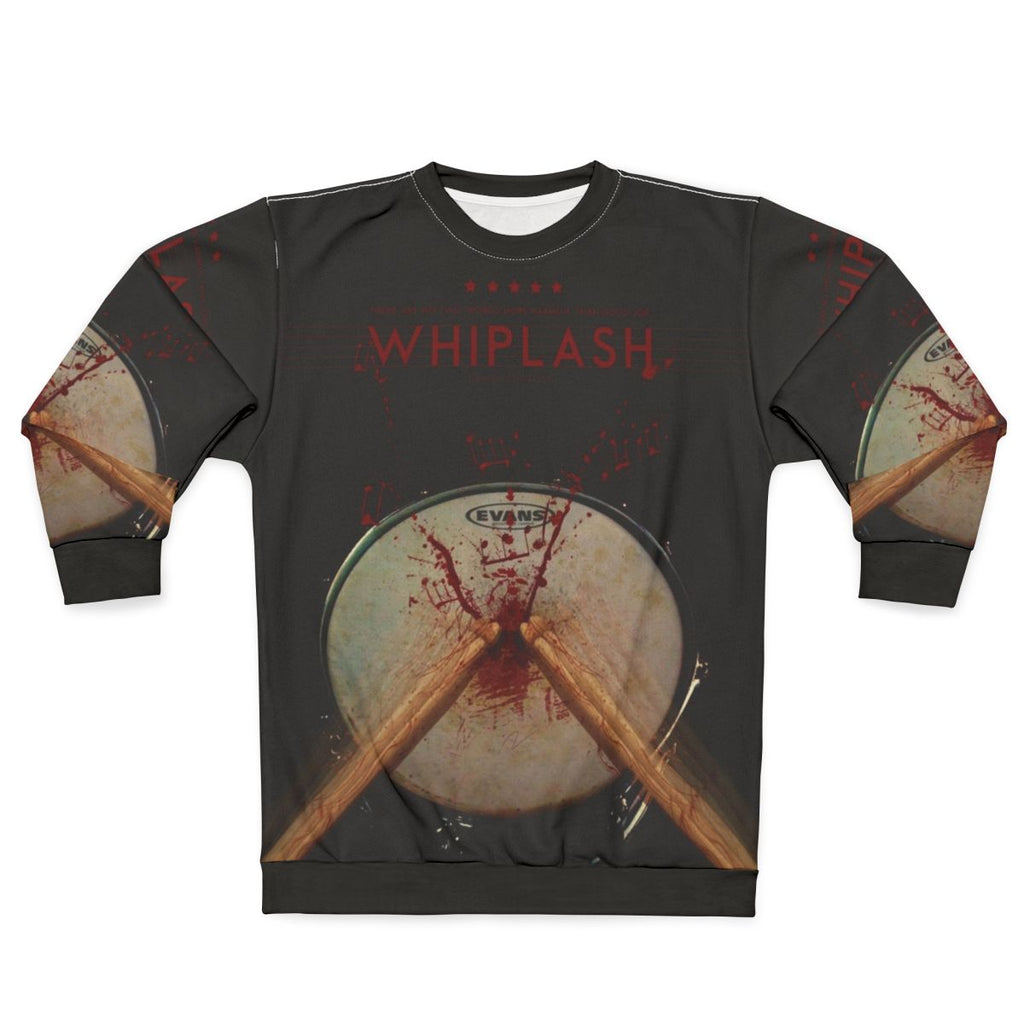 Whiplash movie inspired sweatshirt featuring musical and cinematic elements