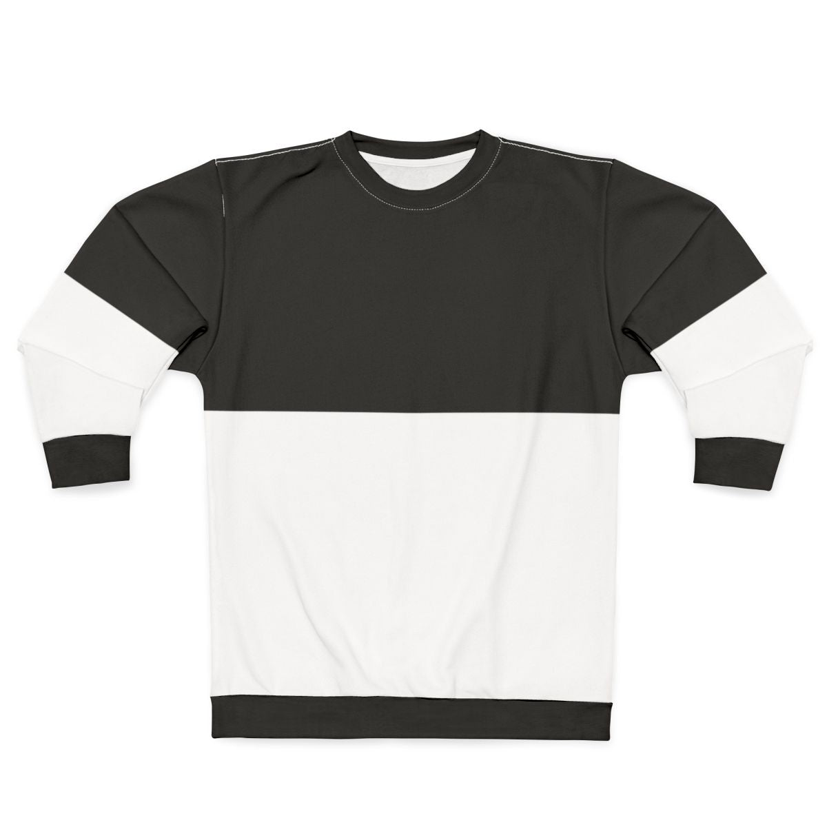 Bicolor sweatshirt with modern minimalist design