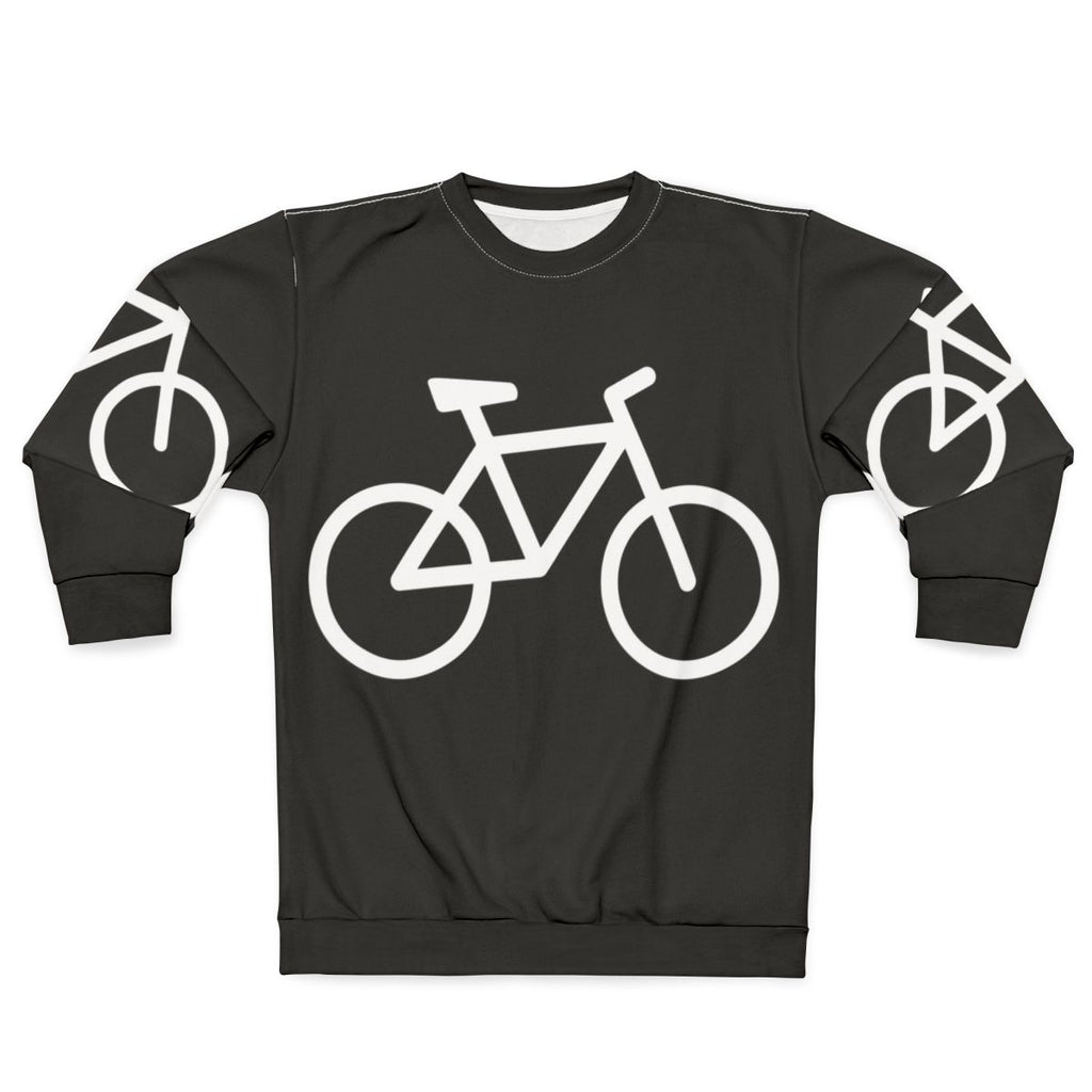 White bicycle sweatshirt