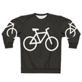 White bicycle sweatshirt