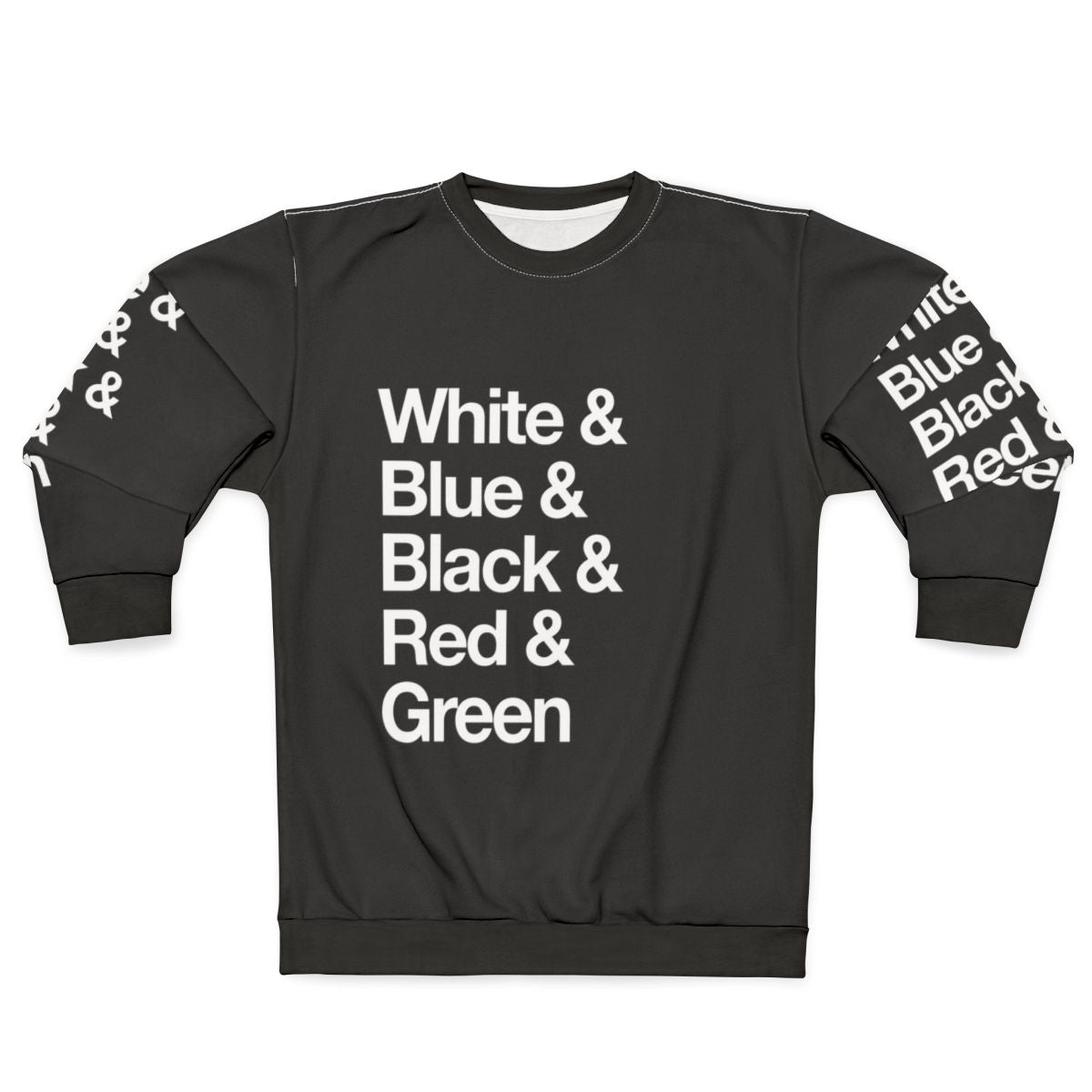 Colorful reversible sweatshirt with magic the gathering inspired design