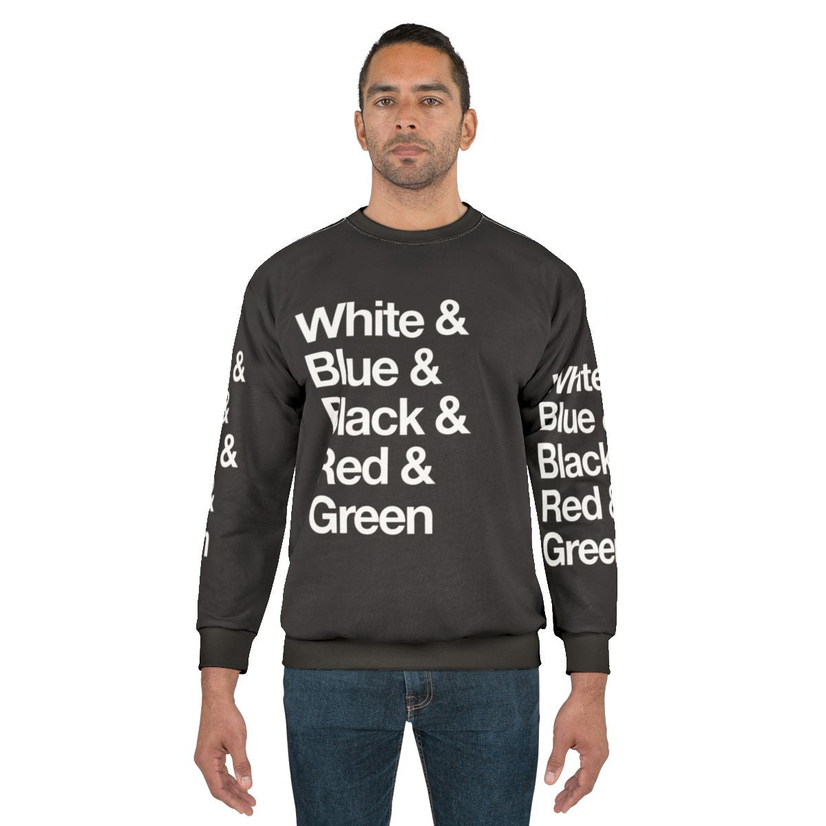Colorful reversible sweatshirt with magic the gathering inspired design