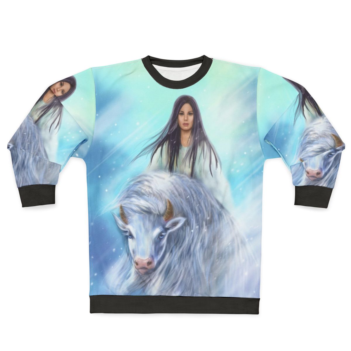 White Buffalo Calf Woman Sweatshirt - Legendary Native American Figure
