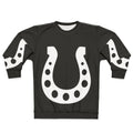 White lucky horseshoe sweatshirt