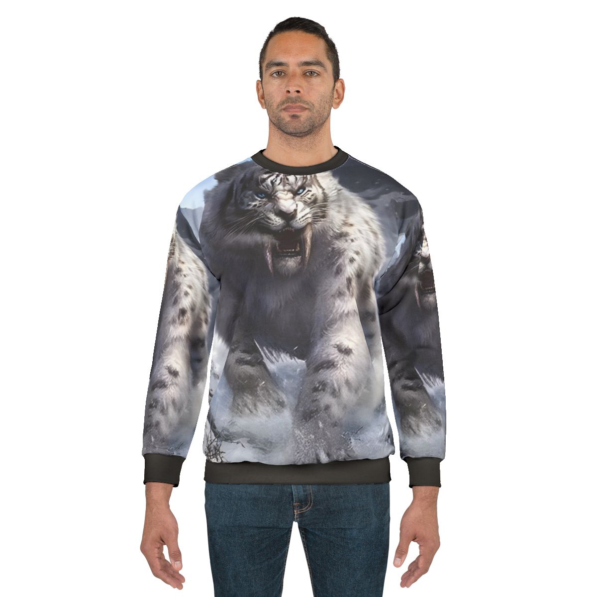 Legendary White Sabertooth Tiger Sweatshirt