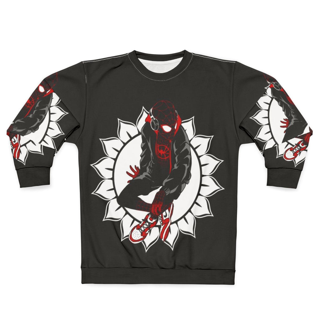White Sunflower Spider Verse Sweatshirt