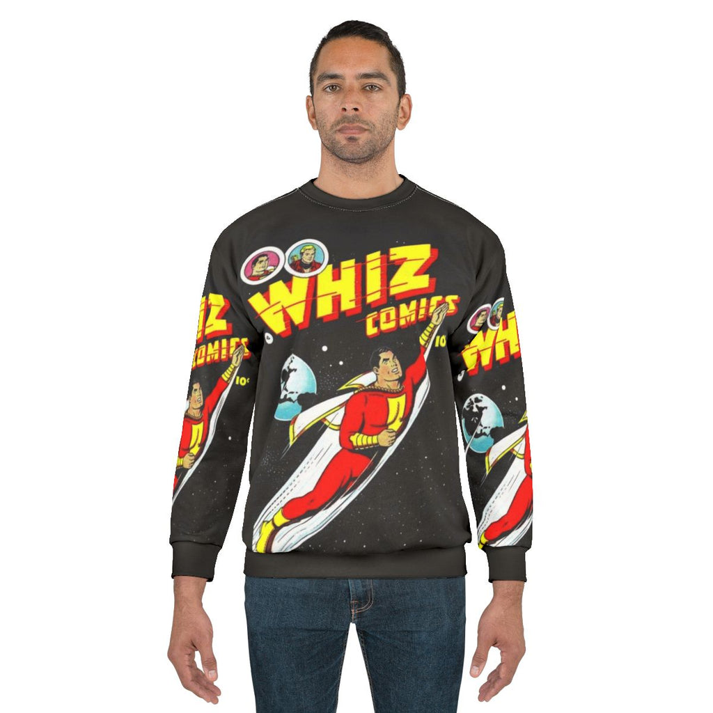 Vintage Golden Age Comic Book Superhero Sweatshirt