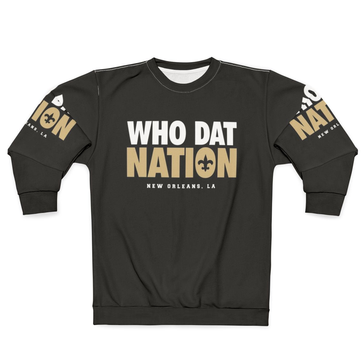 Retro gaming inspired "Who Dat Nation" New Orleans Saints sweatshirt