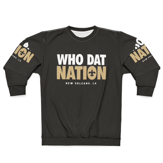 Retro gaming inspired "Who Dat Nation" New Orleans Saints sweatshirt