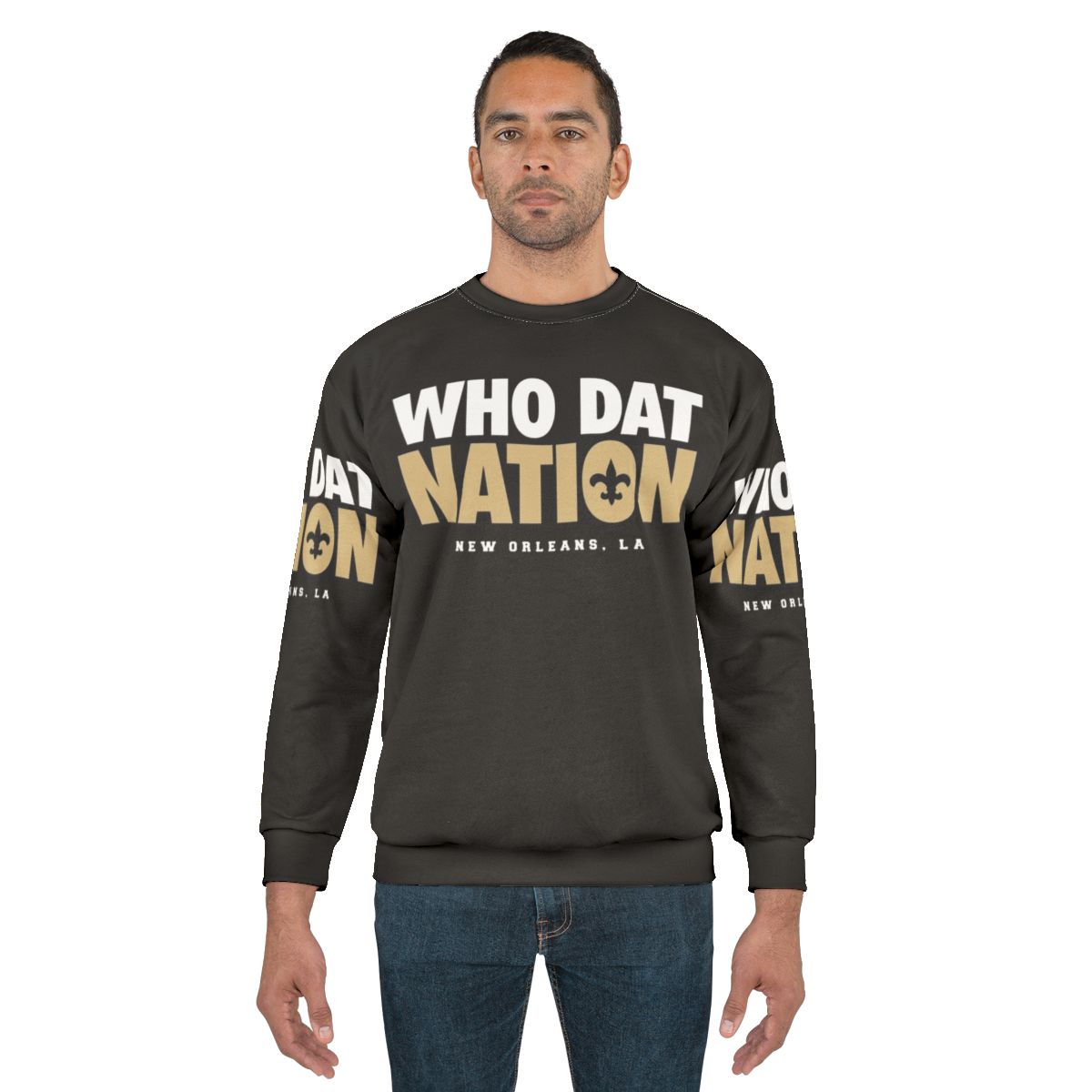Retro gaming inspired "Who Dat Nation" New Orleans Saints sweatshirt