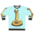 Cute whooping snake design on children's sweatshirt