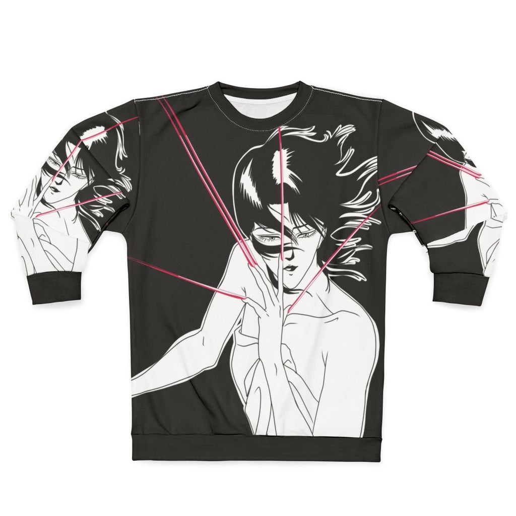 Wicked City cyberpunk-inspired sweatshirt with retro anime and sci-fi design