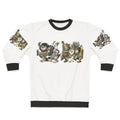 "Wild Things Romp" graphic sweatshirt featuring a monster design