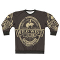 Rugged Wild West Sweatshirt with Cowboy and Mustang Graphic