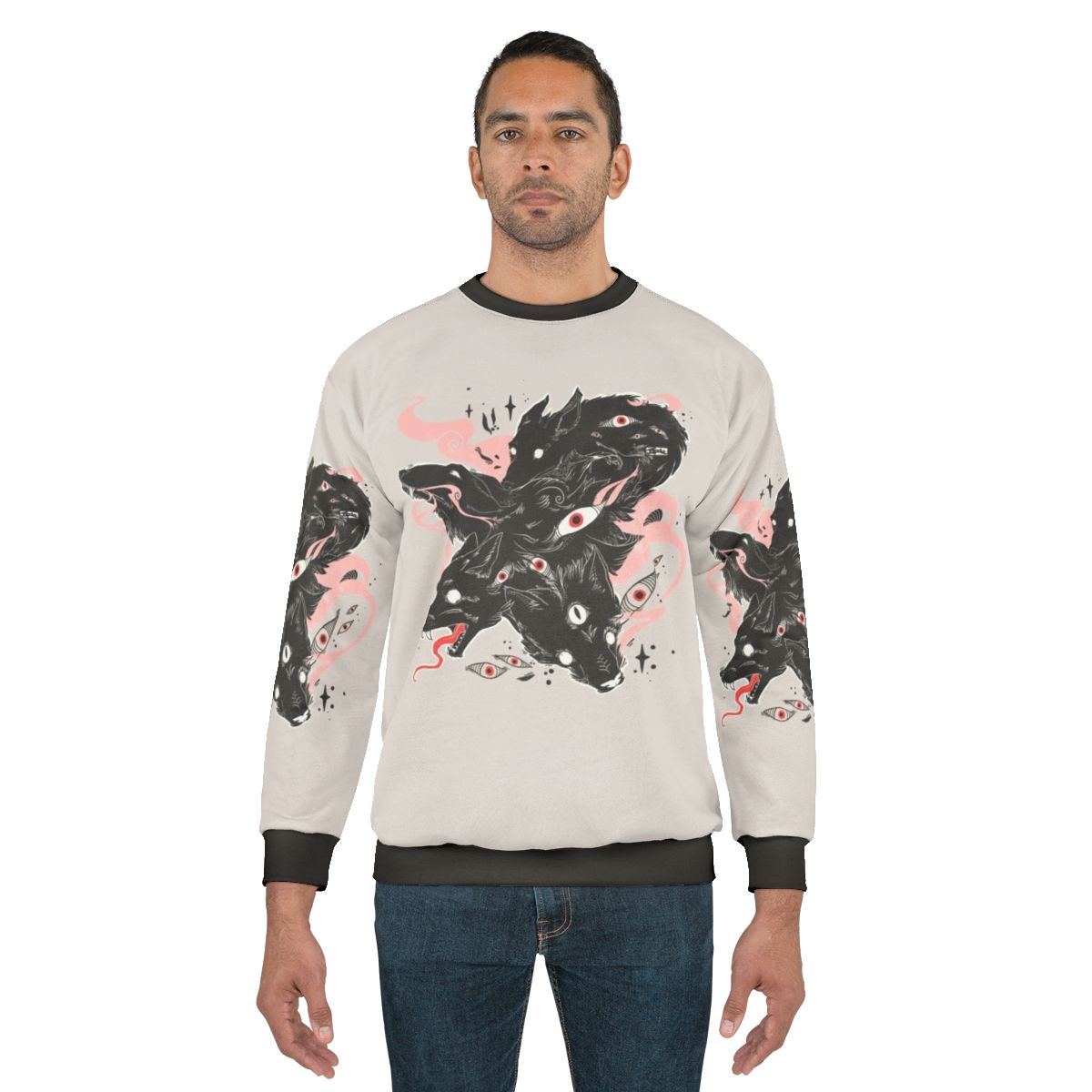 Wild Wolves with Many Eyes Sweatshirt