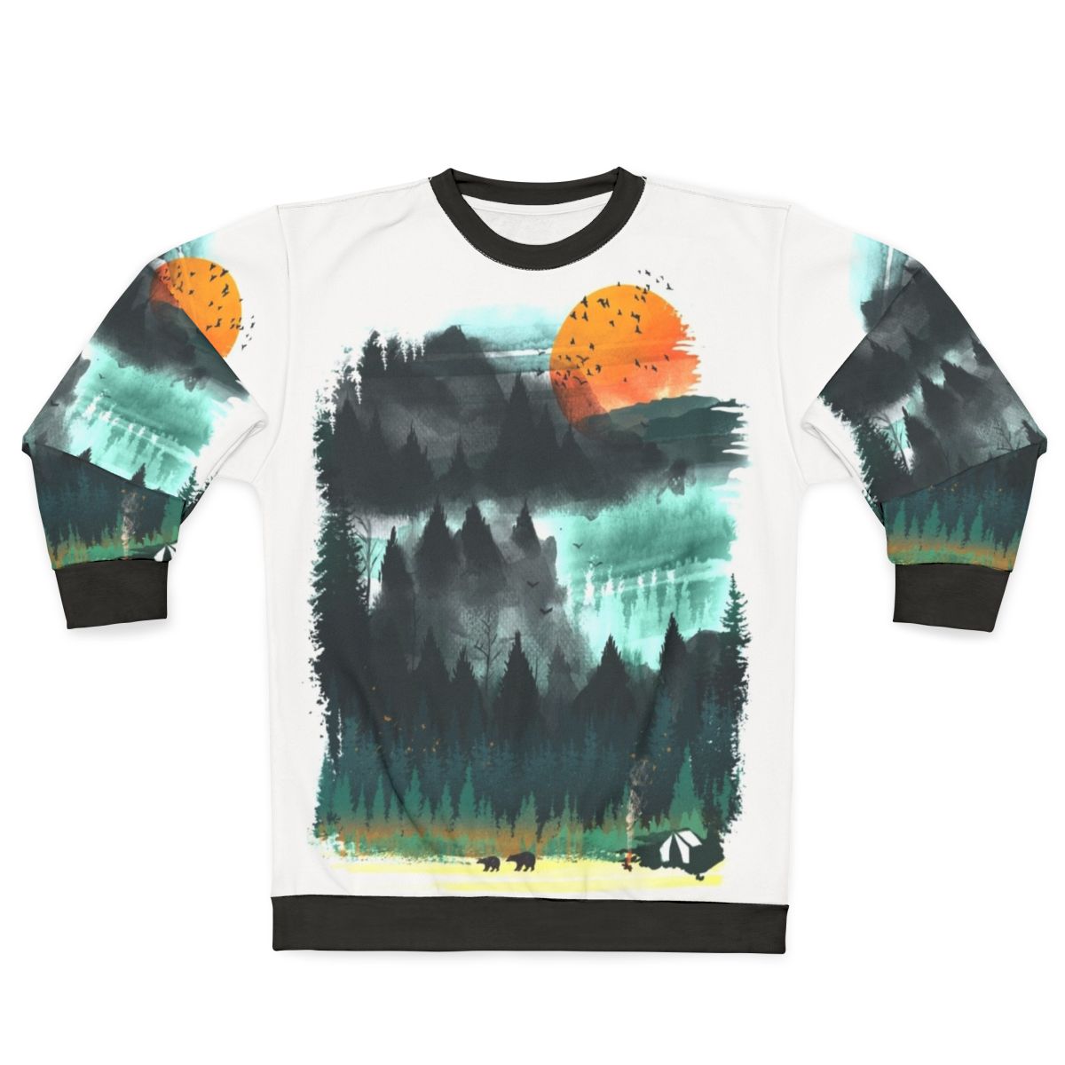 Wilderness Sweatshirt with nature and forest design
