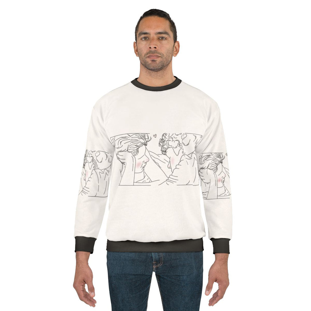 Young Royals Season 2 Wilhelm and Simon Minimal Line Art Sweatshirt