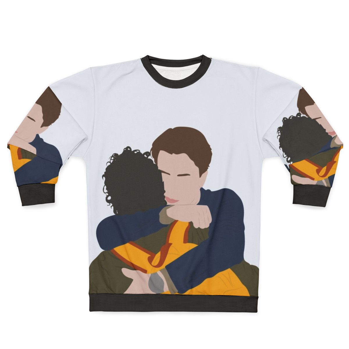 Wilhelm hugging Simon from Young Royals TV series