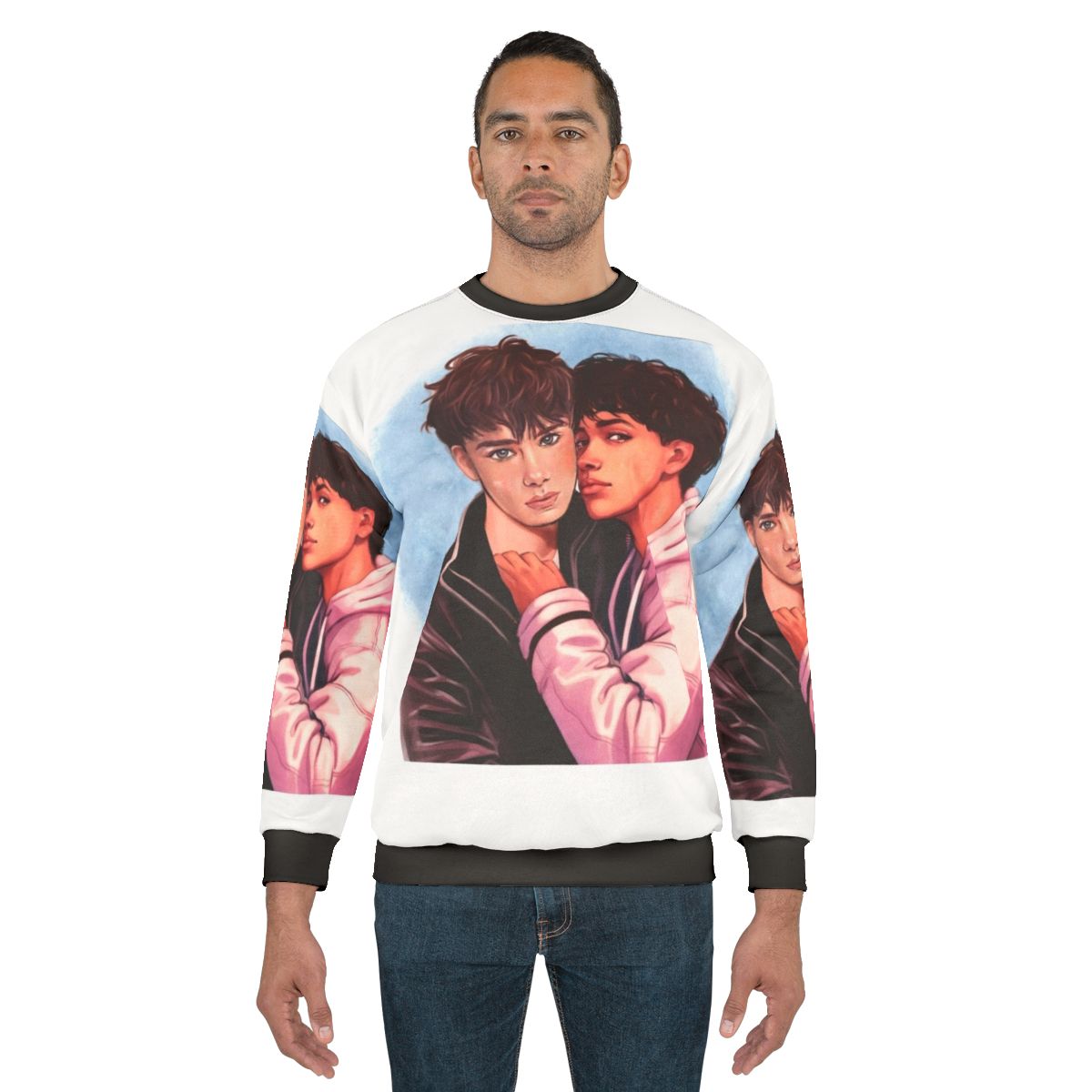 Wilhelm Simon Young Royals Sweatshirt with gay romance and LGBT pride design