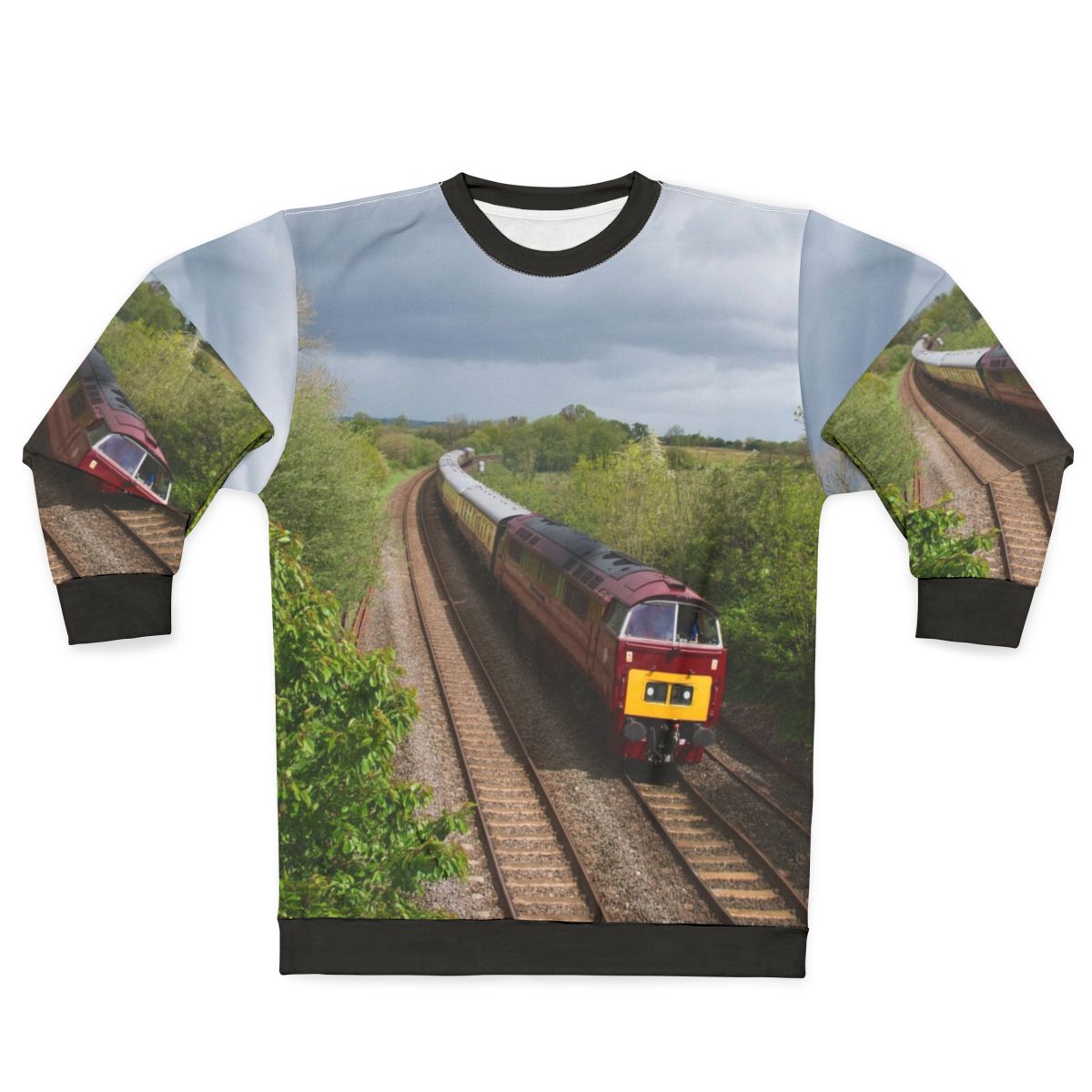 Willand Western Sweatshirt featuring British Railway diesel locomotive