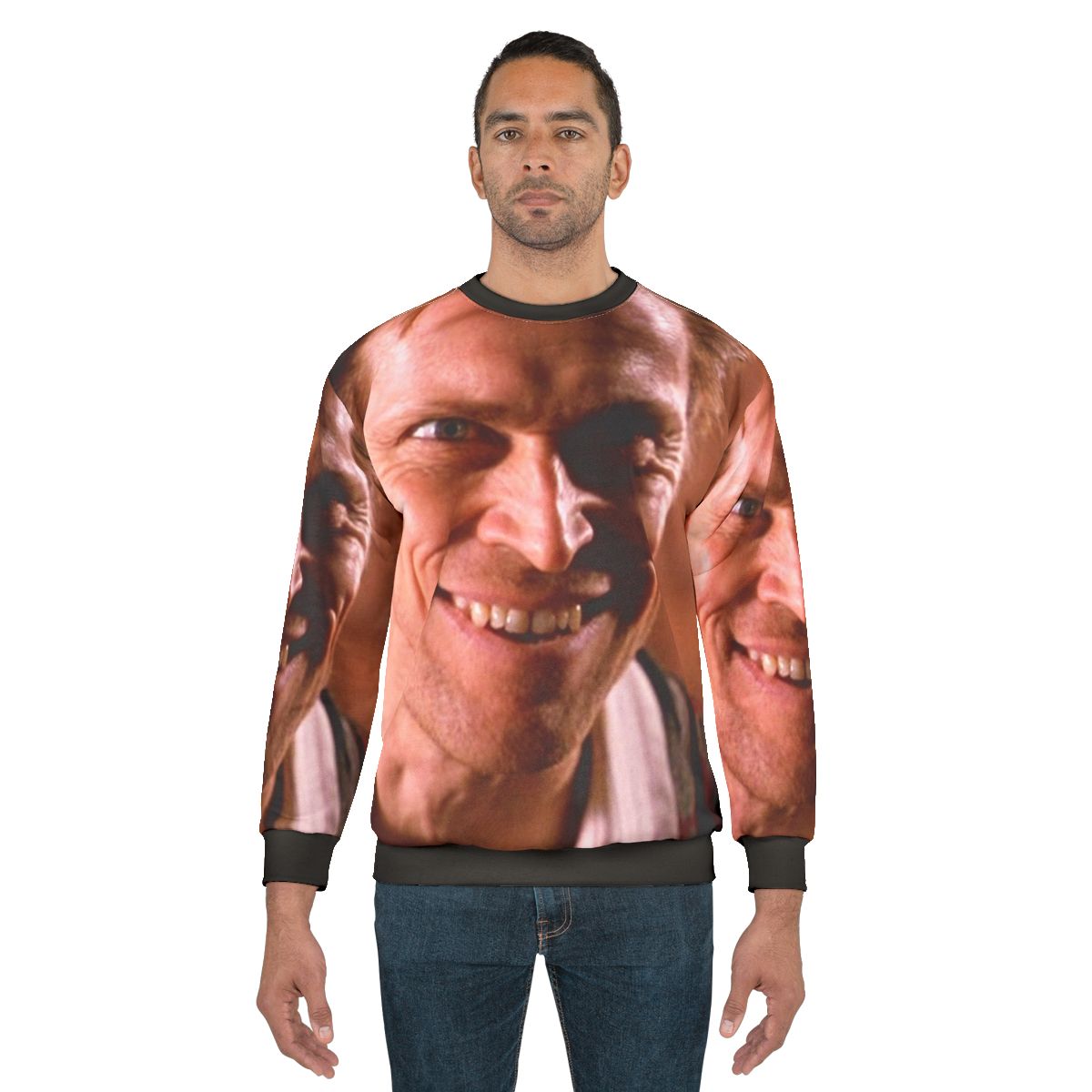 Willem Is Happy' Sweatshirt featuring iconic actor Willem Dafoe