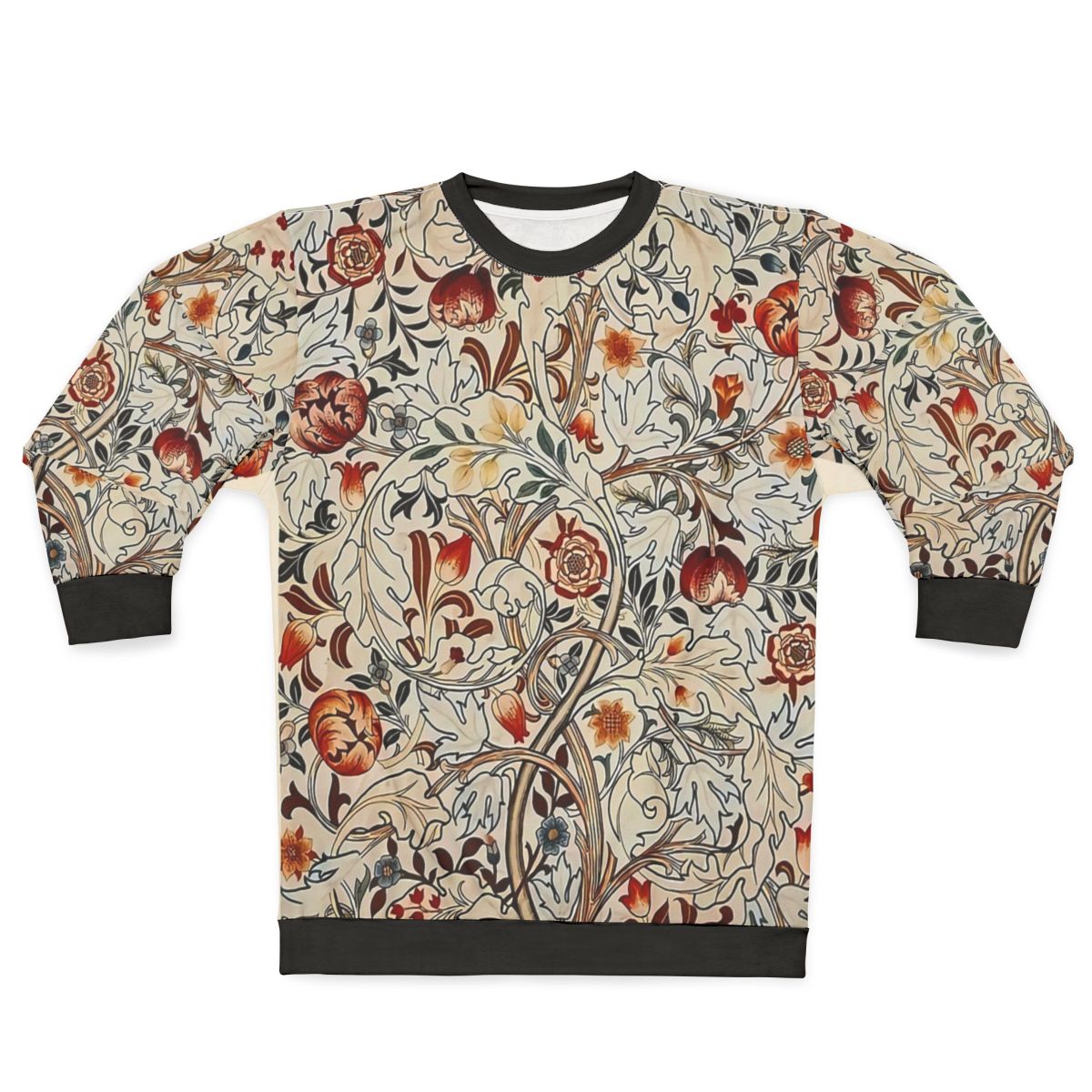William Morris Flower Red Sweatshirt