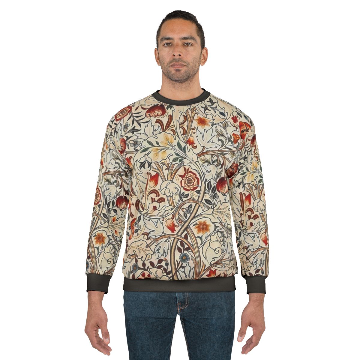 William Morris Flower Red Sweatshirt