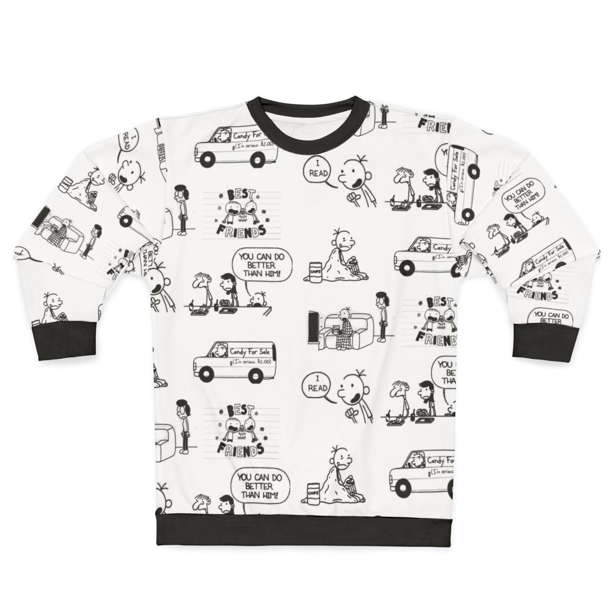 Diary of a Wimpy Kid Sweatshirt featuring Greg Heffley and Rodrick Heffley