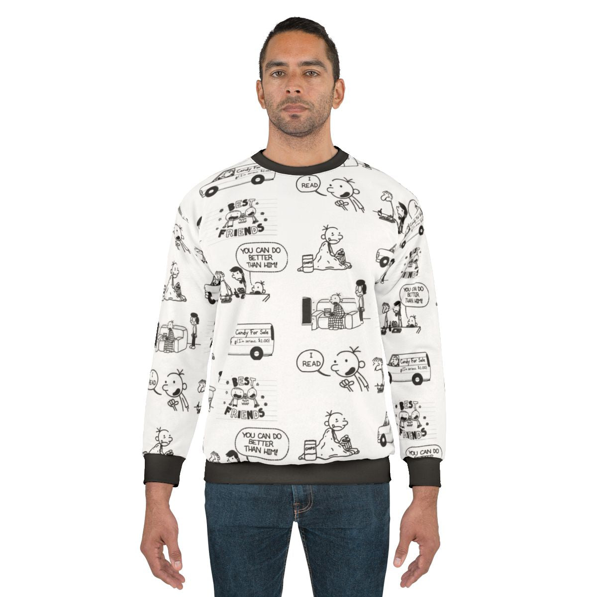 Diary of a Wimpy Kid Sweatshirt featuring Greg Heffley and Rodrick Heffley