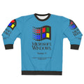 Vintage Windows 3.1 logo on a gray sweatshirt